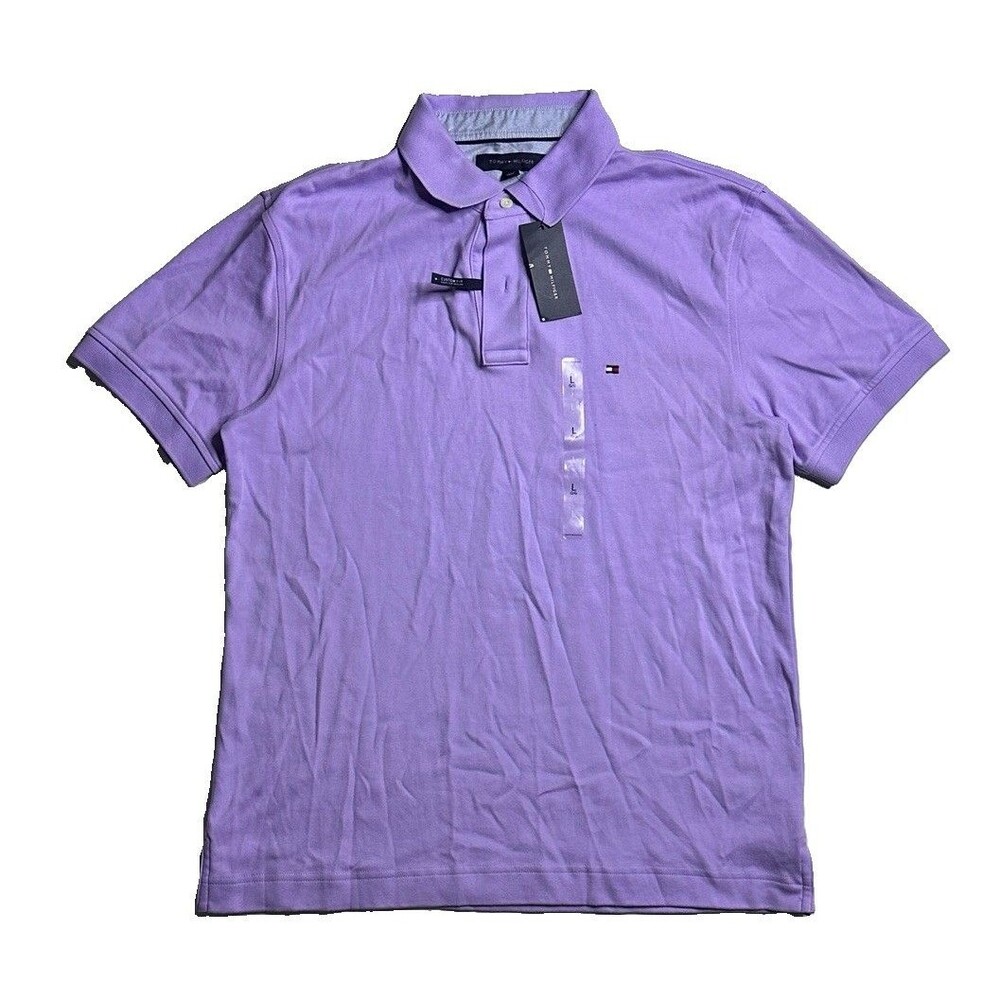 Tommy Hilfiger Men's Purple Custom Fit Polo Shirt NWT